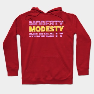 modesty text art Design Hoodie